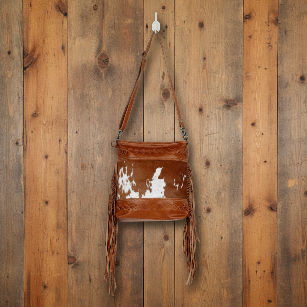Fashion Creed Leather And Hairon Handbag