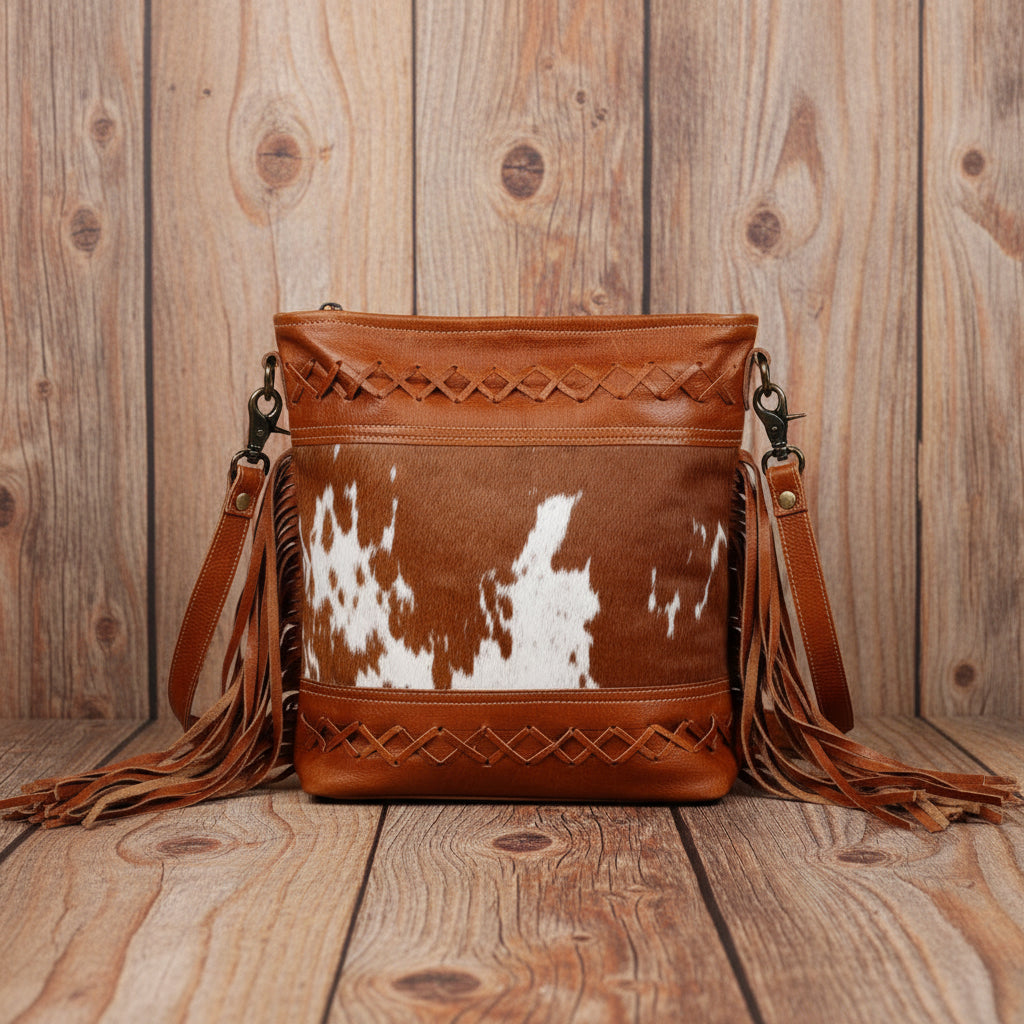 Fashion Creed Leather And Hairon Handbag