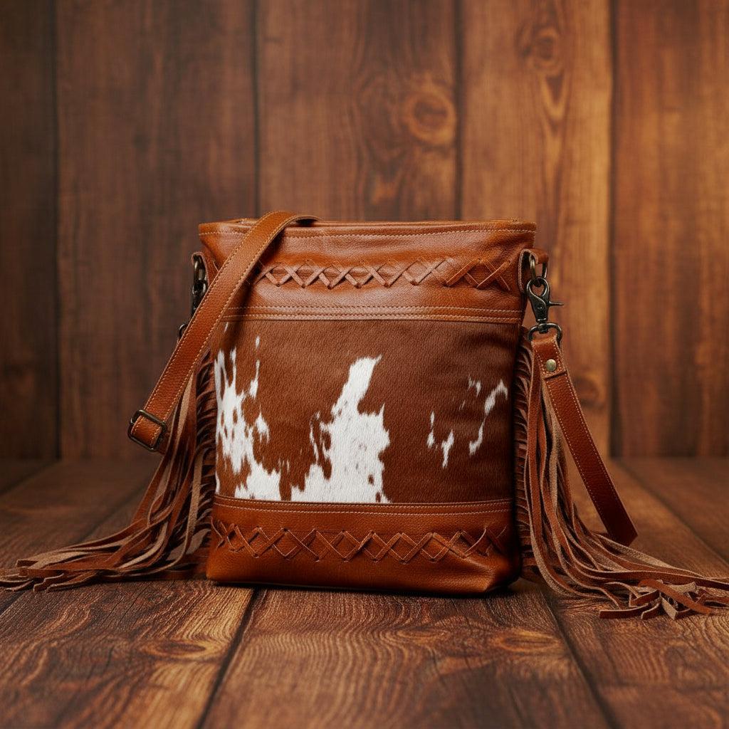 Fashion Creed Leather And Hairon Handbag