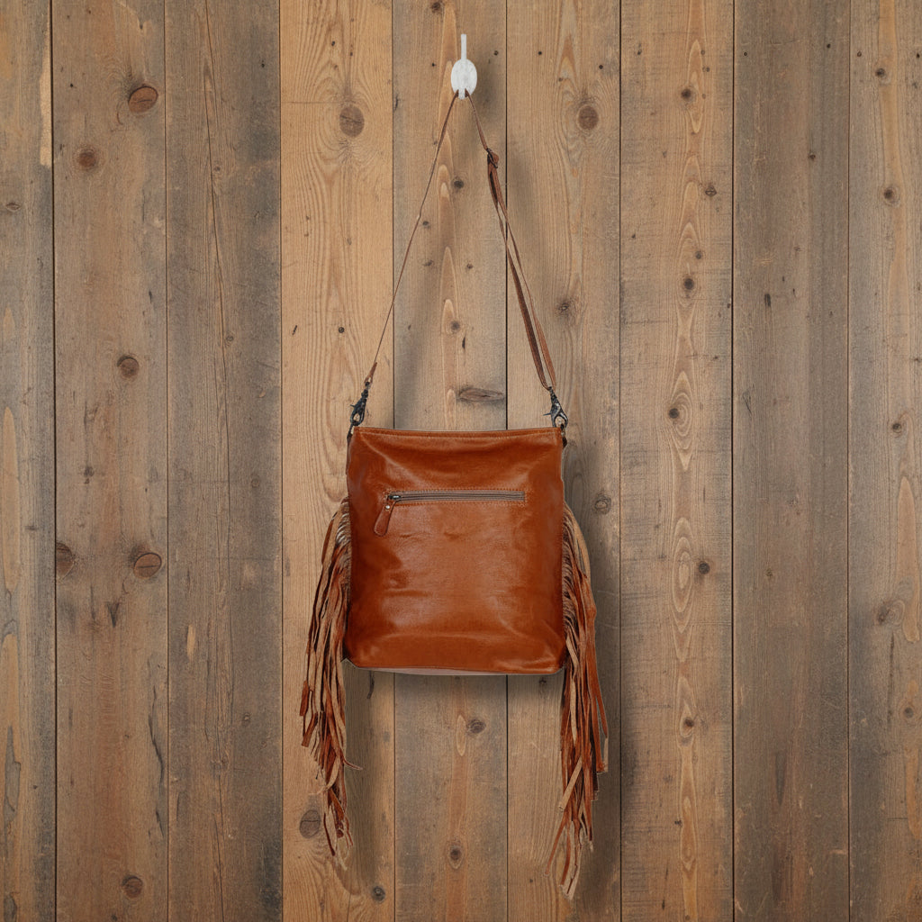 Fashion Creed Leather And Hairon Handbag