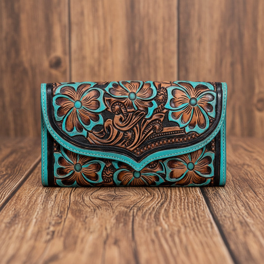 Flower Crest Ridge Wallet