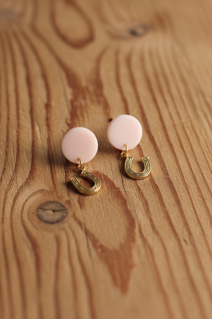 Pastel Horseshoe Dangles