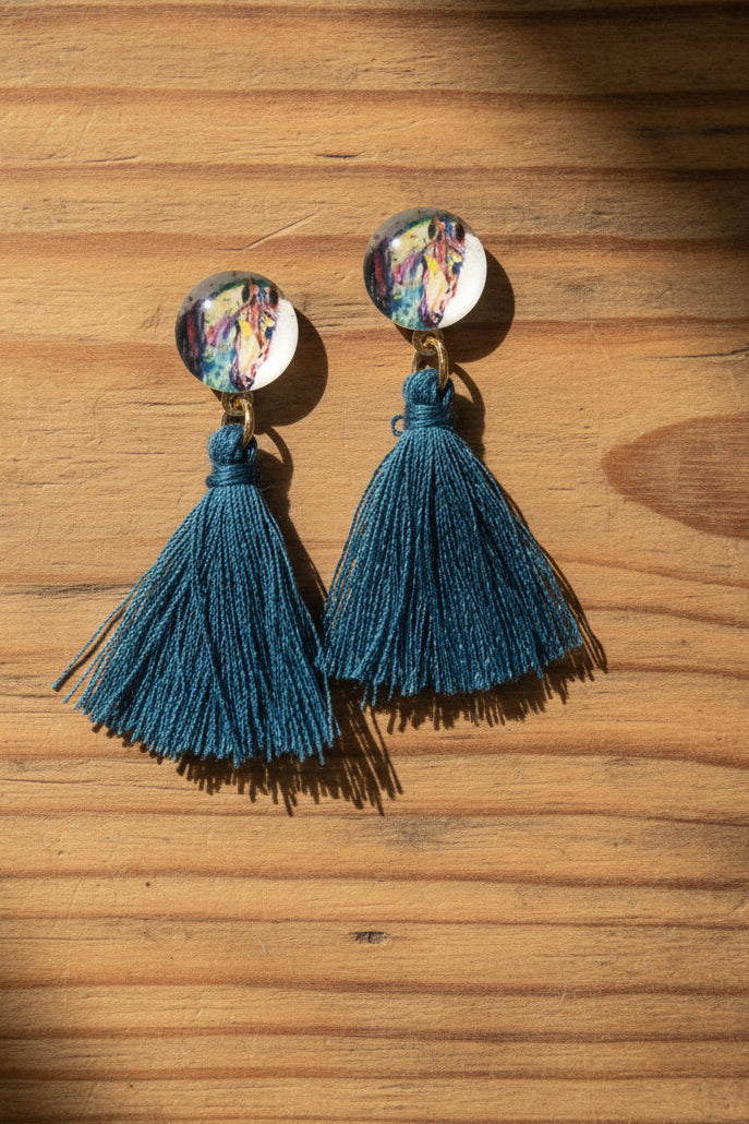 Fringed Pony Dangles