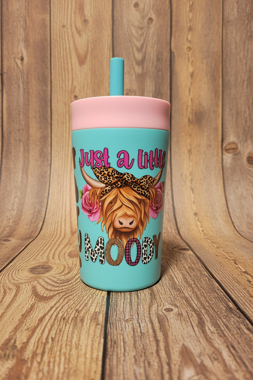 Just a Little Moody Kids Tumbler