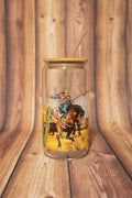 YeeHaw Cowboy Libbey Glass