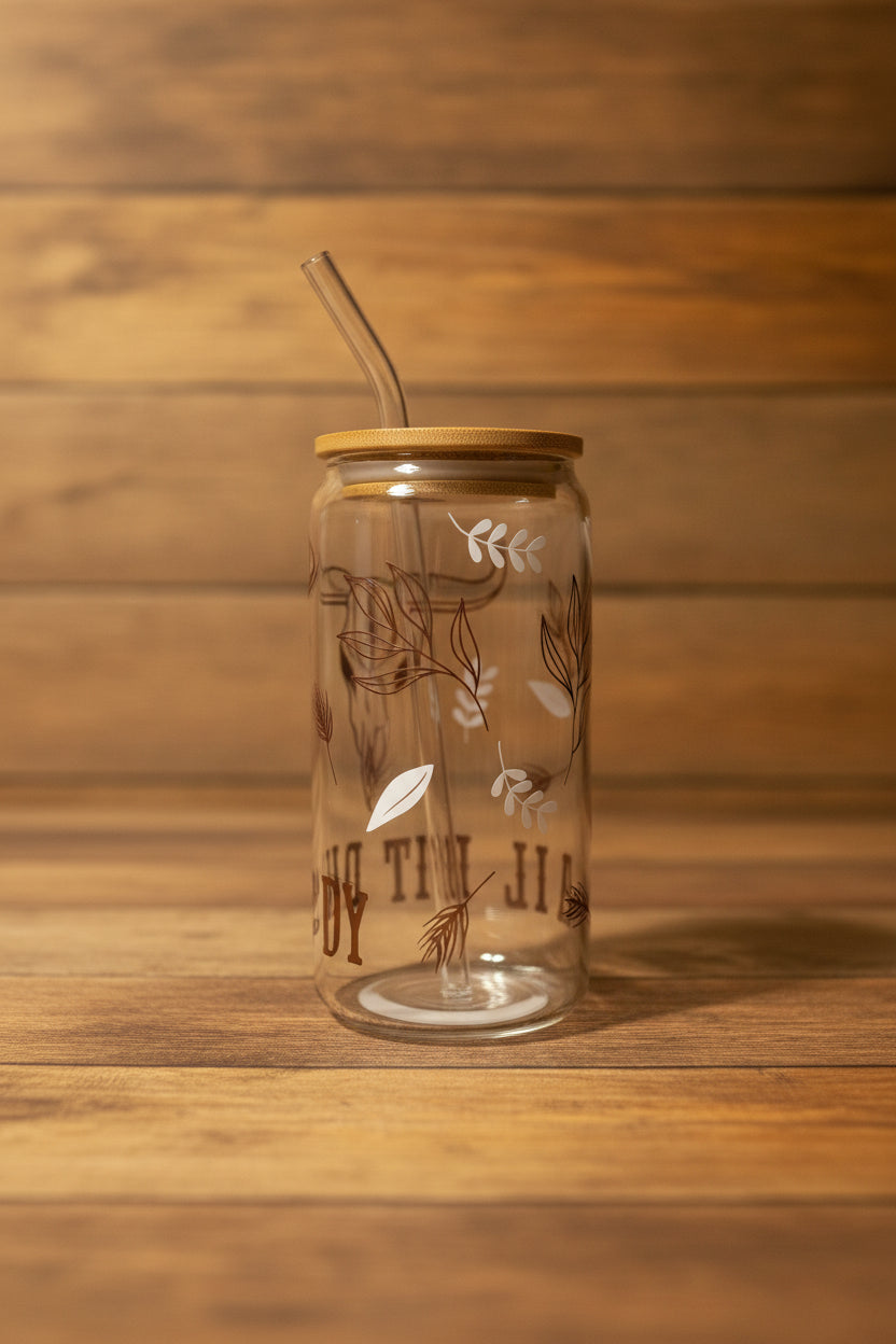 Lil Bit Dusty Longhorn Libbey Glass