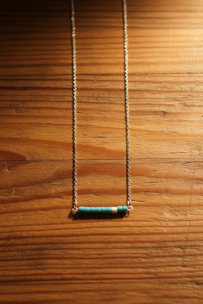 Turquoise Bar Necklace