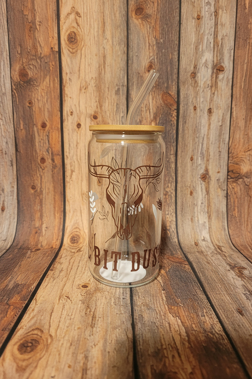 Lil Bit Dusty Longhorn Libbey Glass